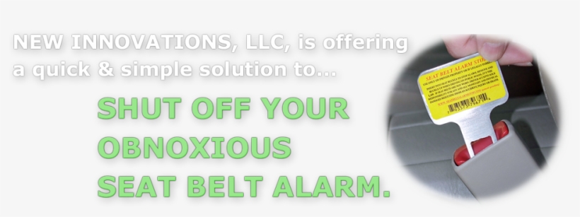 Shut Off Your Seat Belt Alarm With The Seat Belt Alarm - Graphics, transparent png
