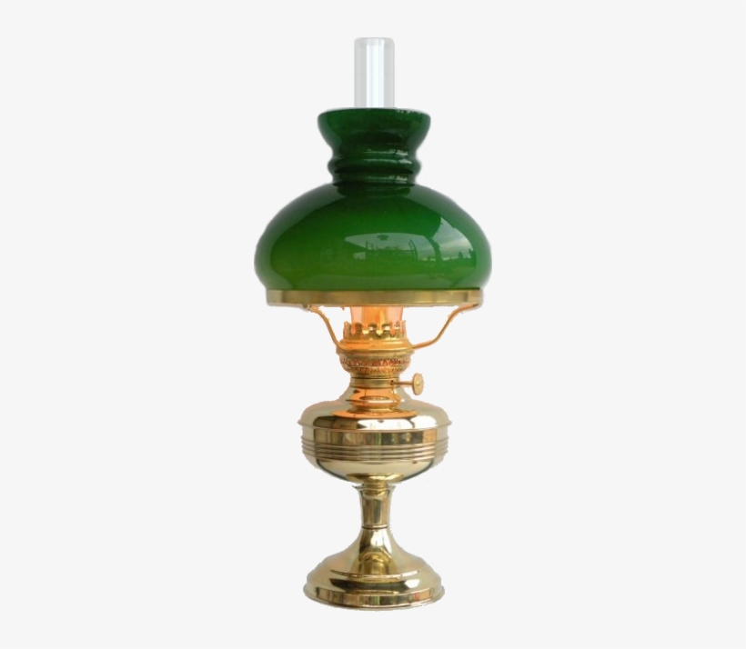 'patronne' Brass Oil Lamp With Student Shade - Incandescent Light Bulb, transparent png