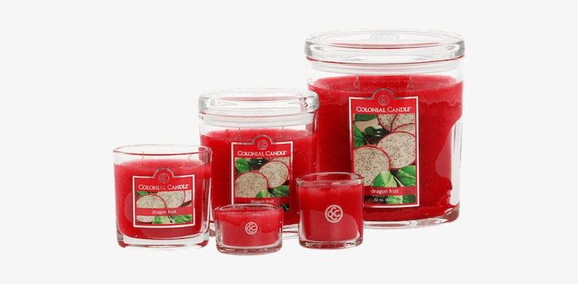 Colonial Candle Large Dragon Fruit - Colonial Candle Dragon Fruit Jar Candle (set, transparent png