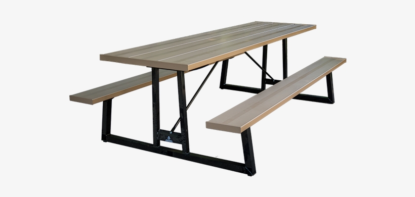 Powder Coated Aluminum Picnic Table - Aluminum Picnic Tables, transparent png