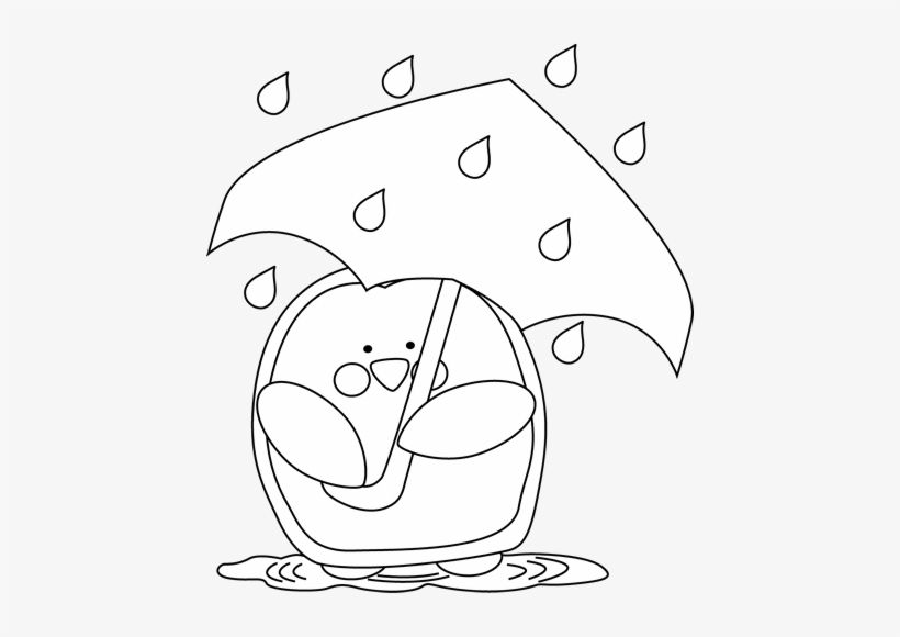 Rain Clipart - Cliparts Rain Black And White, transparent png