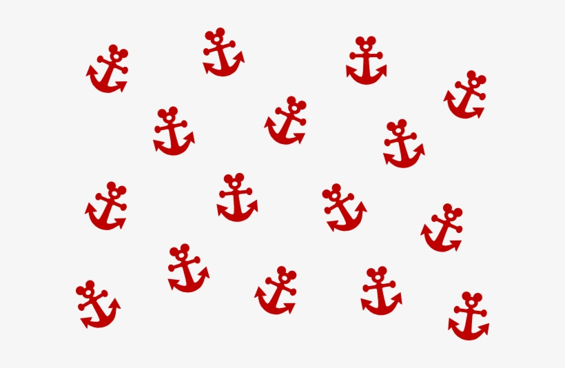 Red Navy Anchor Clip Art, transparent png