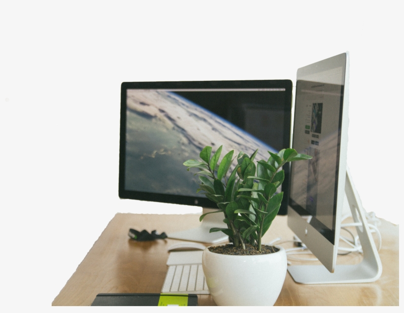 Computers On Desk Right Low No Backgroundkristin Southerland2018 - Computer, transparent png