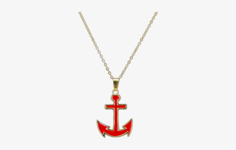 Necklace With Anchor Pendant - Necklace, transparent png