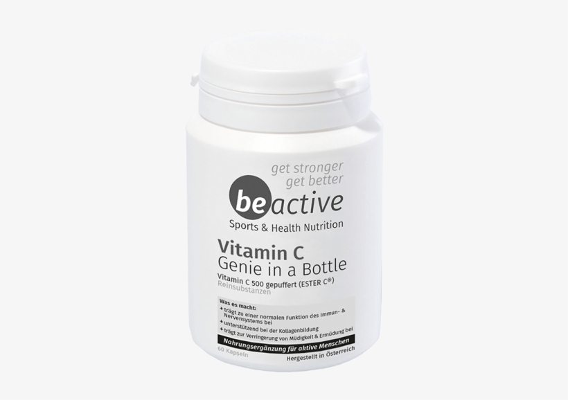 Be Active Genie In A Bottle Vitamin C 500 Mg - General Supply, transparent png