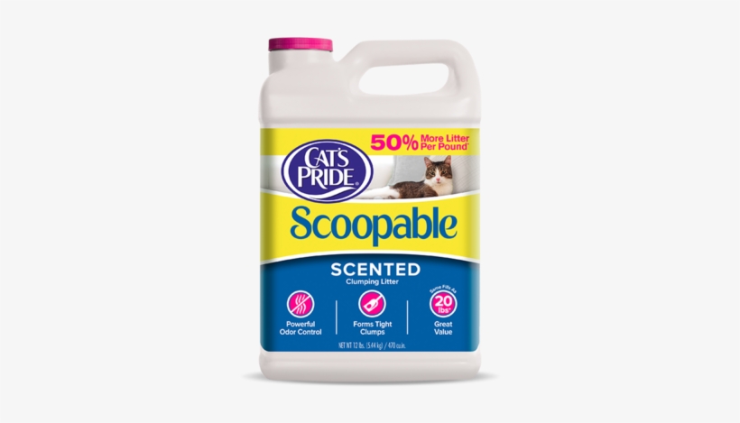 Cat's Pride Scoopable Scented - Cat's Pride Scoopable Cat Litter, transparent png