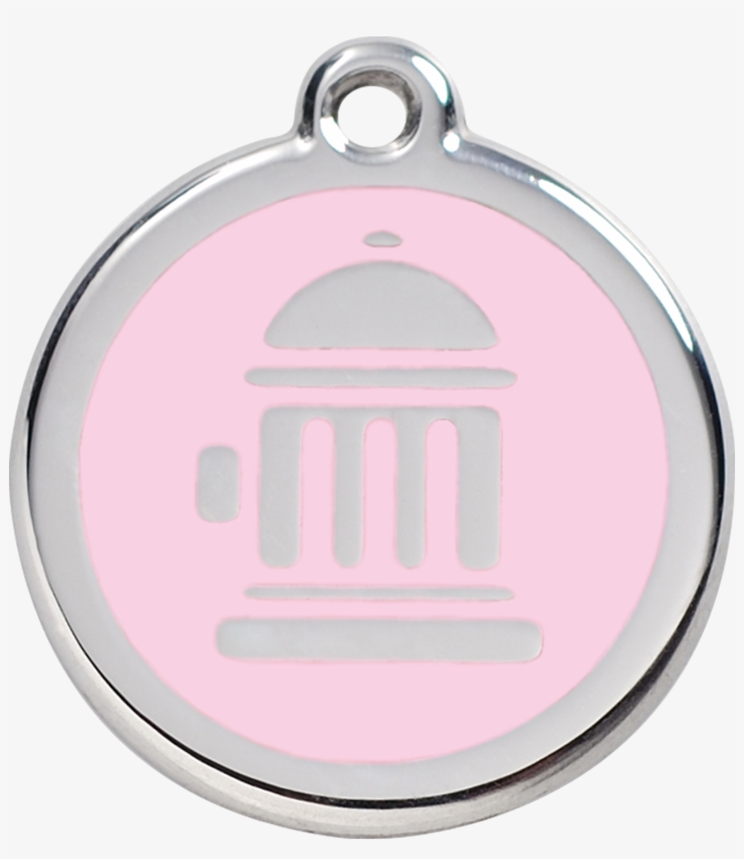 1fhpkm, 9330725027992, Image - Red Dingo Fire Hydrant Pet Id Tag - Pink, transparent png