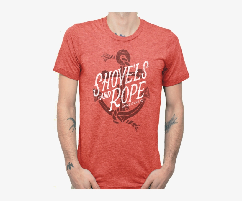 Red Anchor - T-shirt, transparent png