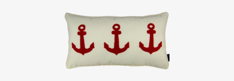Anchors Away The Red Anchors On This Pillow Will Add - Wood, transparent png