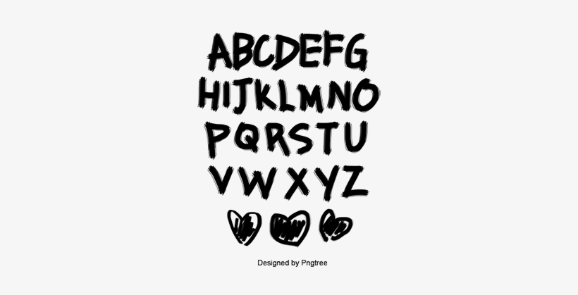 Fen Bizi English Alphabet, Creative Letters, Chalk - Art, transparent png