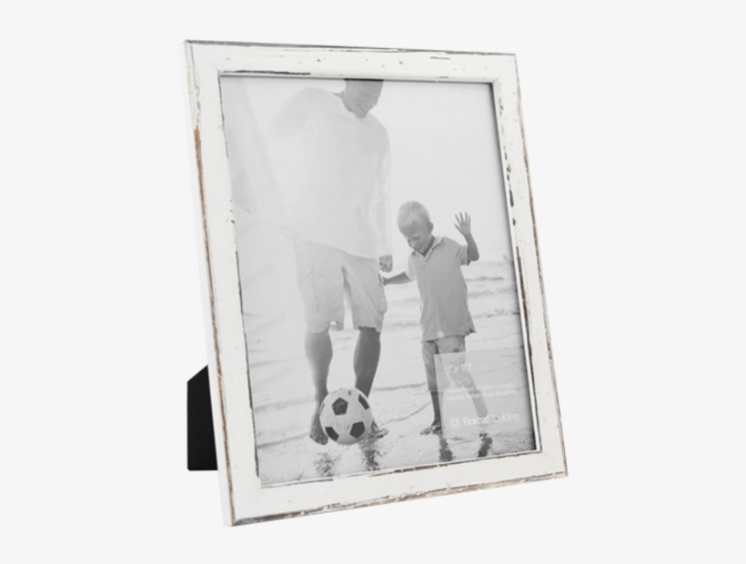 Chalk White Photo Frame - 8x10 Silver Picture Frame, transparent png