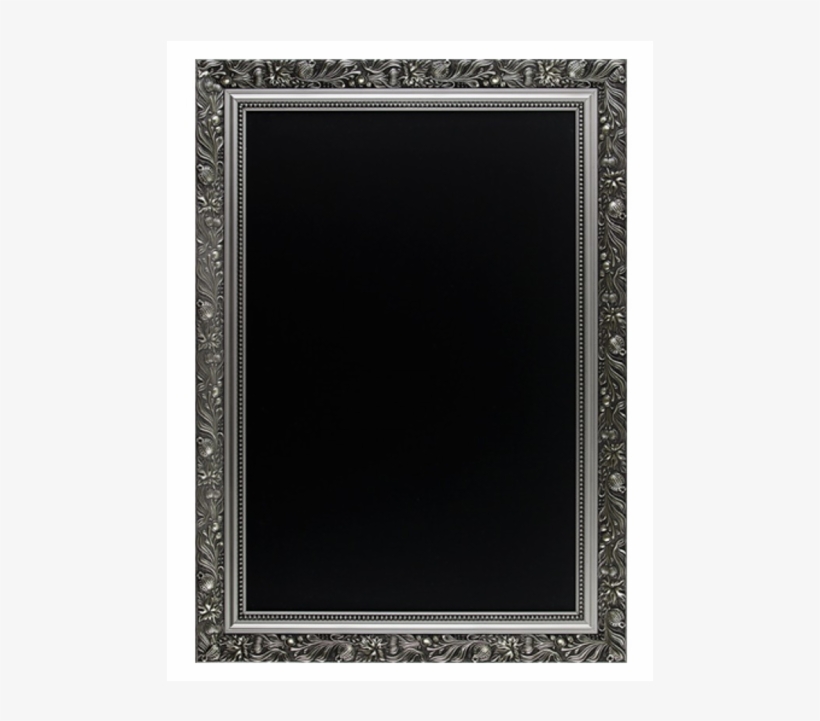 Chalkboard, Wood, 71x91cm, Silver - Krijtbord, Hout, 41x41cm, Zilver., transparent png