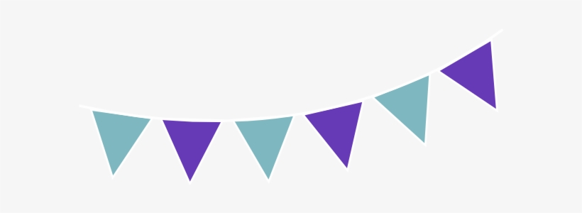 Blue Deep Purple Bunting Clip Art At Clker - Blue And Purple Bunting, transparent png