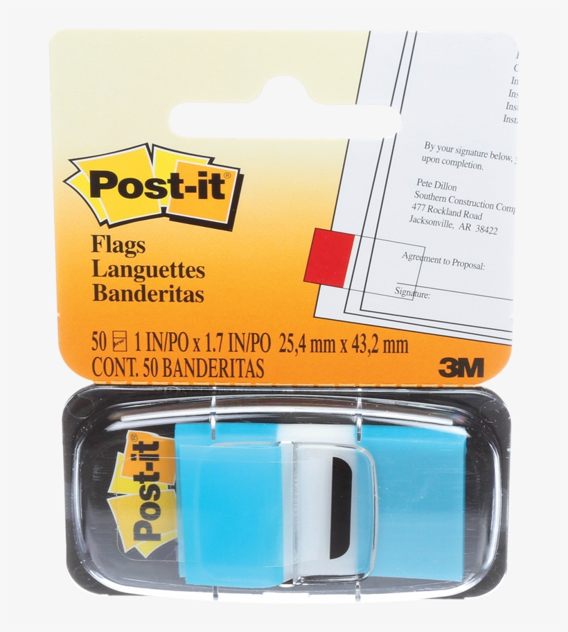 Post-it® Flags - Post It Flags Blue, transparent png