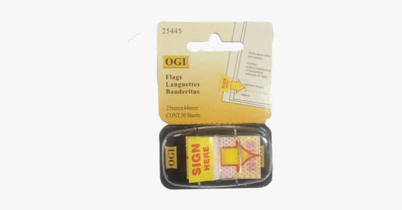 Ogi Sign Here 50 Sheets - Wire, transparent png