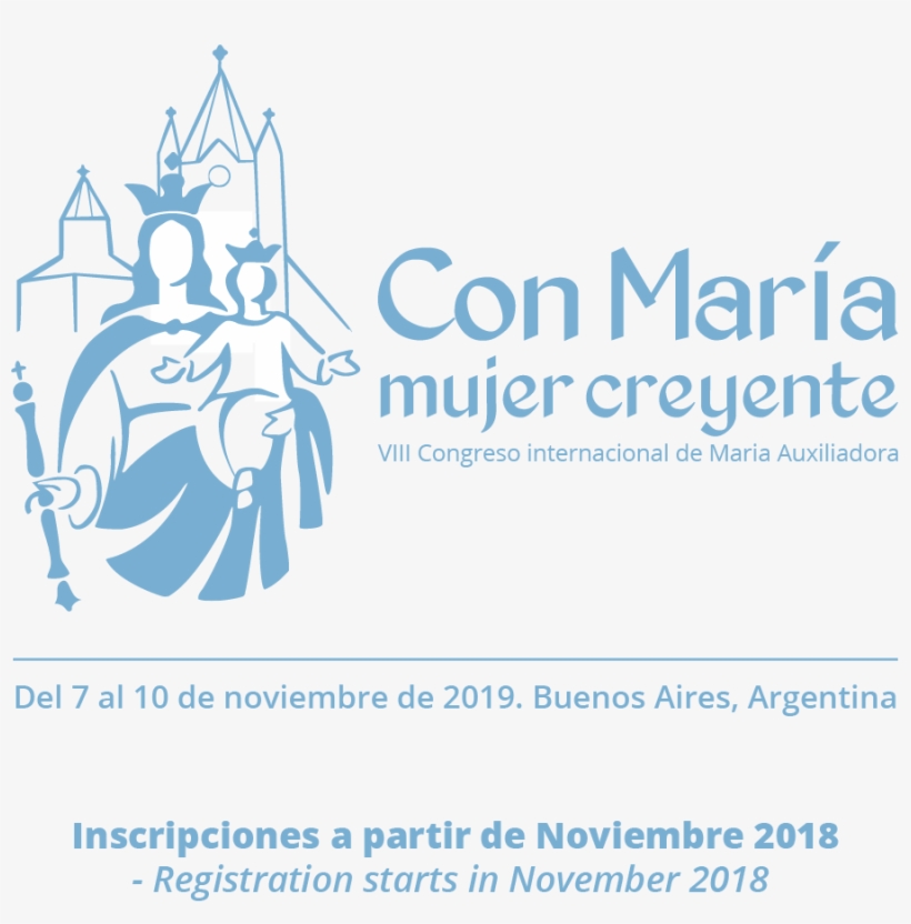 En El Logo Del Encuentro, La Familiar Y Querida Imagen - Novena A Maria Ausiliatrice, transparent png