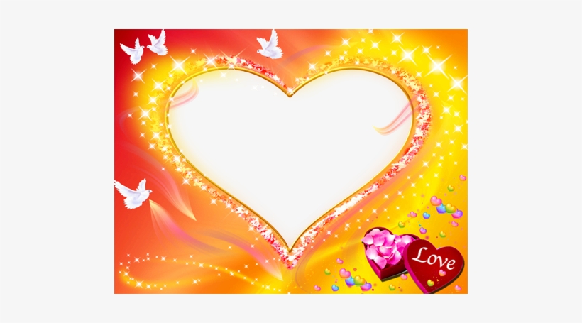 Corazon De Petalos Moldura Coracao Png 500x375 Png Download Pngkit