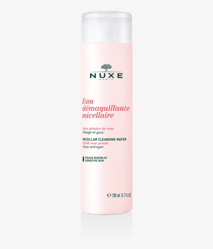 Agua Desmaquillante Micelar Con Pétalos De Rosa - Nuxe Micellar Cleansing Water With Rose Petals 200ml, transparent png