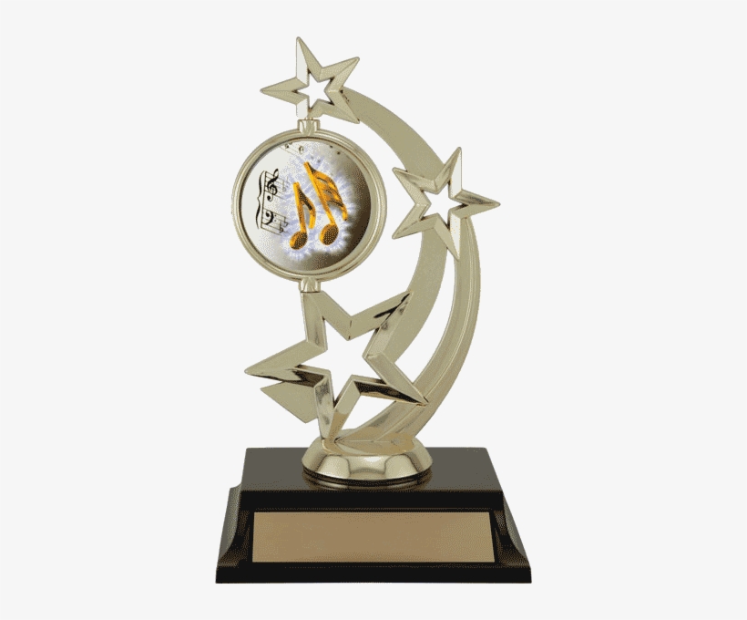 Spinner 2" Insert Holder Star Trophy - Custom Spinner 2" Bowling Holder Trophy, 7", Promotional, transparent png