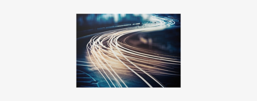 Traffic By Night - 50x70 Cm, transparent png