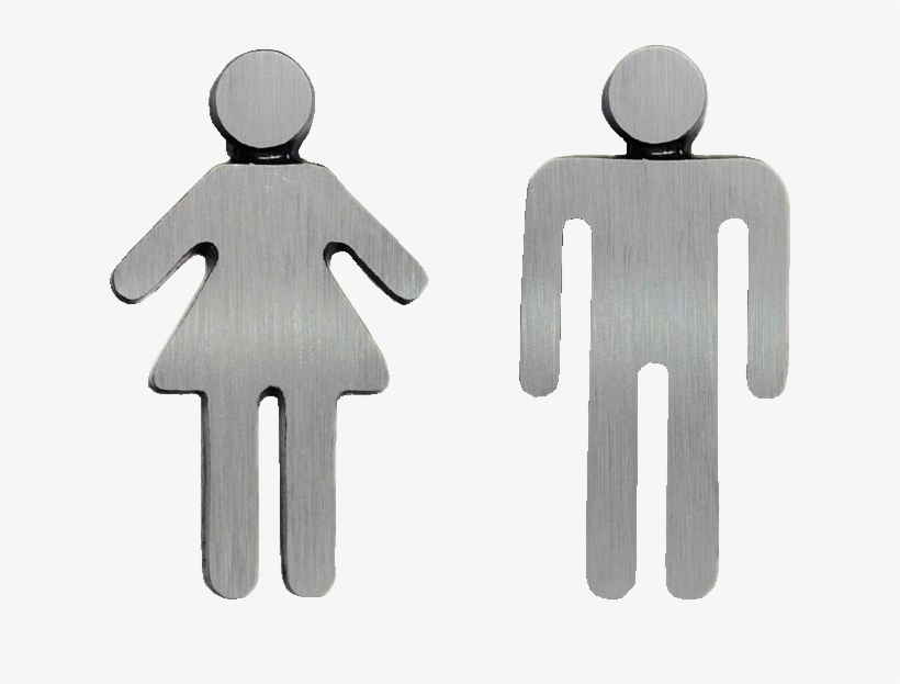 Placa Silueta Mujer Aluminio - Silueta De Mujer, transparent png
