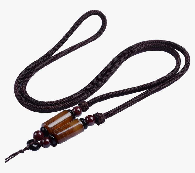 High-end Men And Women Agate Gold Pendant Woven Red - Bead, transparent png