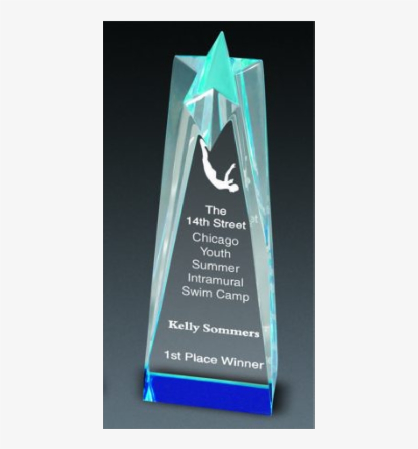 Modern Star Award A135 - Star Tower Award (10") Quantity(1), transparent png