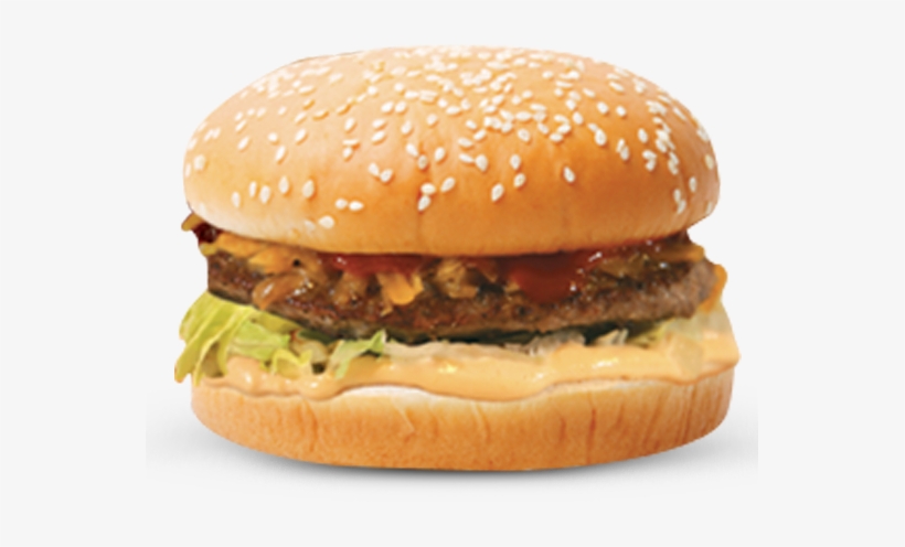 Burgers - Burger With Cheese And Coleslaw, transparent png