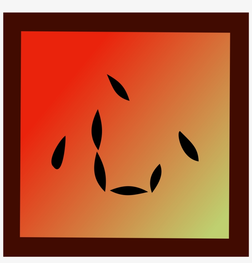 This Free Icons Png Design Of Kanji Watermelon Seed, transparent png