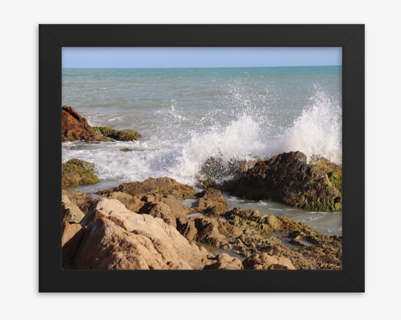 Imagine Rigid Rocky Beach With The Wet And Explosive - Beach, transparent png