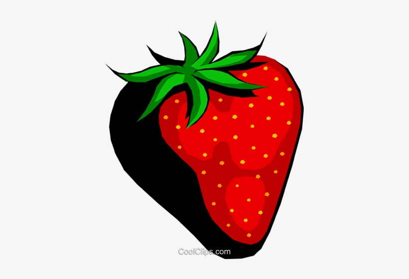 Large Strawberry Royalty Free Vector Clip Art Illustration - Clip Art, transparent png