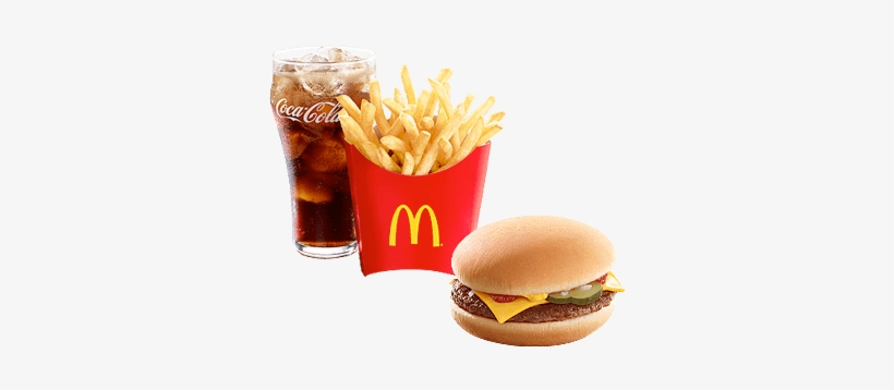 Choose Your Size - Cheese Burger Meal Mcdo, transparent png