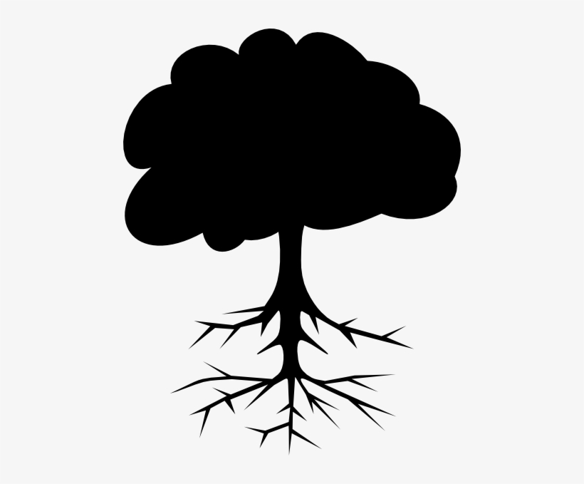 Christmas Tree Black And White - Tree Black Vector Png, transparent png