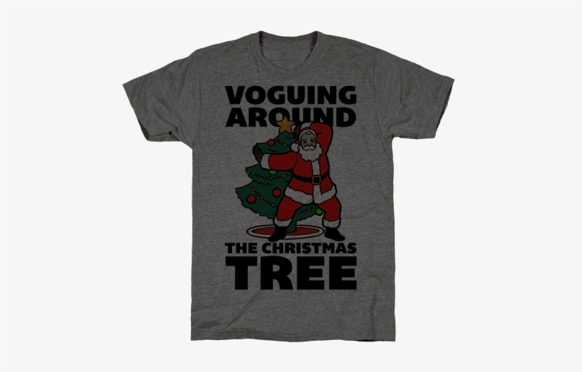 Voguing Around The Christmas Tree Mens T-shirt - Shirt, transparent png