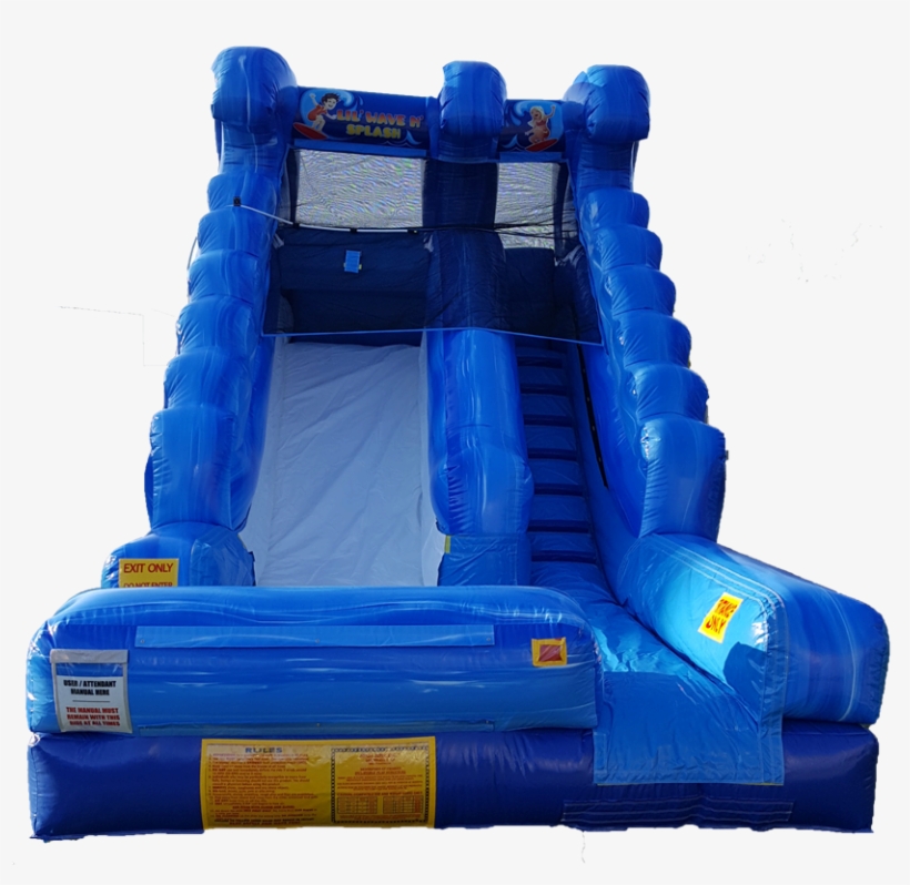 Lil' Wave & Splash Water Slide Front - Inflatable, transparent png
