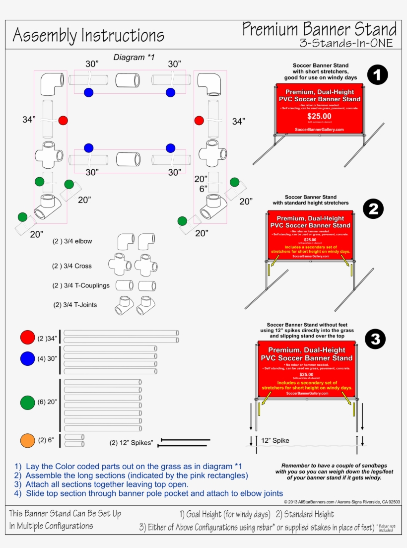 Detailed Information On How To Make A Diy - Make Soccer Banner Stand 3 5, transparent png
