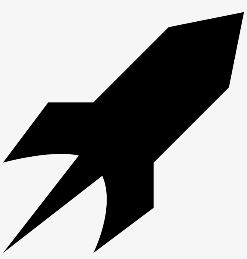 Rocket Vector Png - Silhouette Rocket, transparent png
