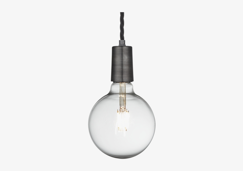 Sleek Edison Pendant - Industville Vintage Sleek Edison 1 - Wire Pendant -, transparent png