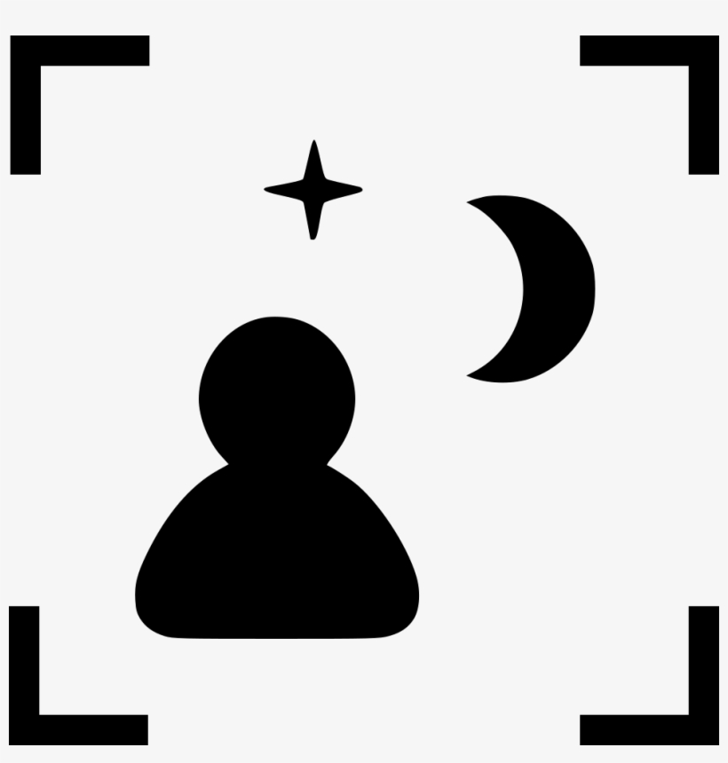 Frame Night View Moon Star Comments - Silhouette, transparent png