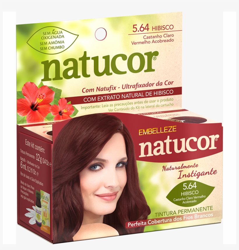 Tinta De Cabelo Natucor Naturalmente Instigante Hibisco - Tinta De Cabelo Natural, transparent png