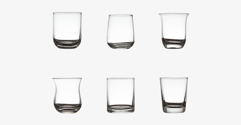 Set 6 Shot Glasses - Old Fashioned Glass, transparent png