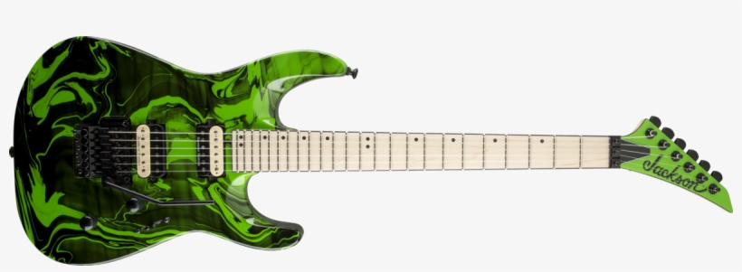 Jackson Dk2m Pro Dinky Green Slime Swirl - Jackson Pro Rhoads Rrmg Electric Guitar Satin Silver, transparent png