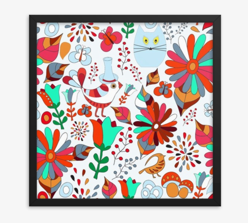 Framed Art Print - Illustration, transparent png