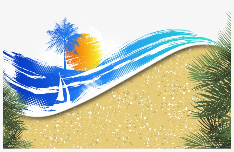 Summer Background Vector Png, transparent png