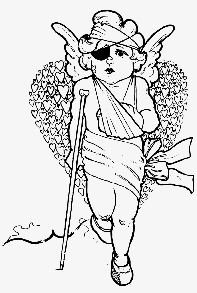 This Free Icons Png Design Of Wounded Cupid, transparent png