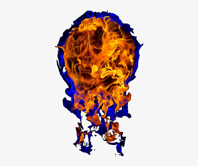 Ballofflamesmallpreview - Skulls On Fire, transparent png