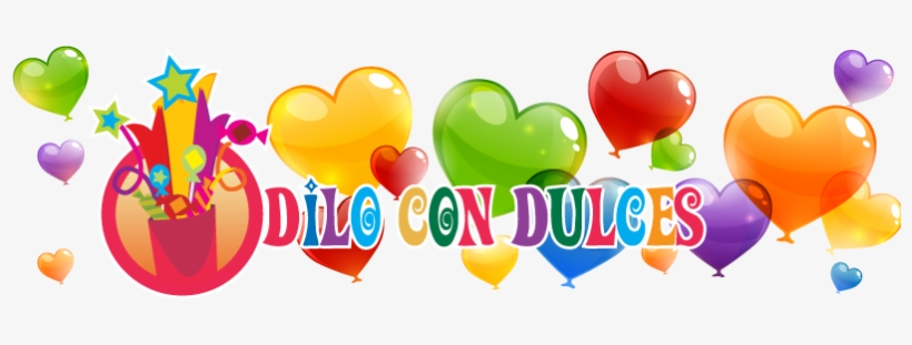 Logo Dilo Con Dulces Con Globos Gde - Balloon, transparent png