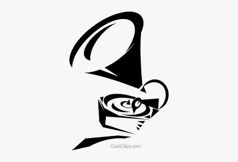 Gramophone Royalty Free Vector Clip Art Illustration, transparent png