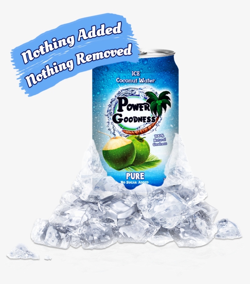 Power Goodness Coconut Water, transparent png