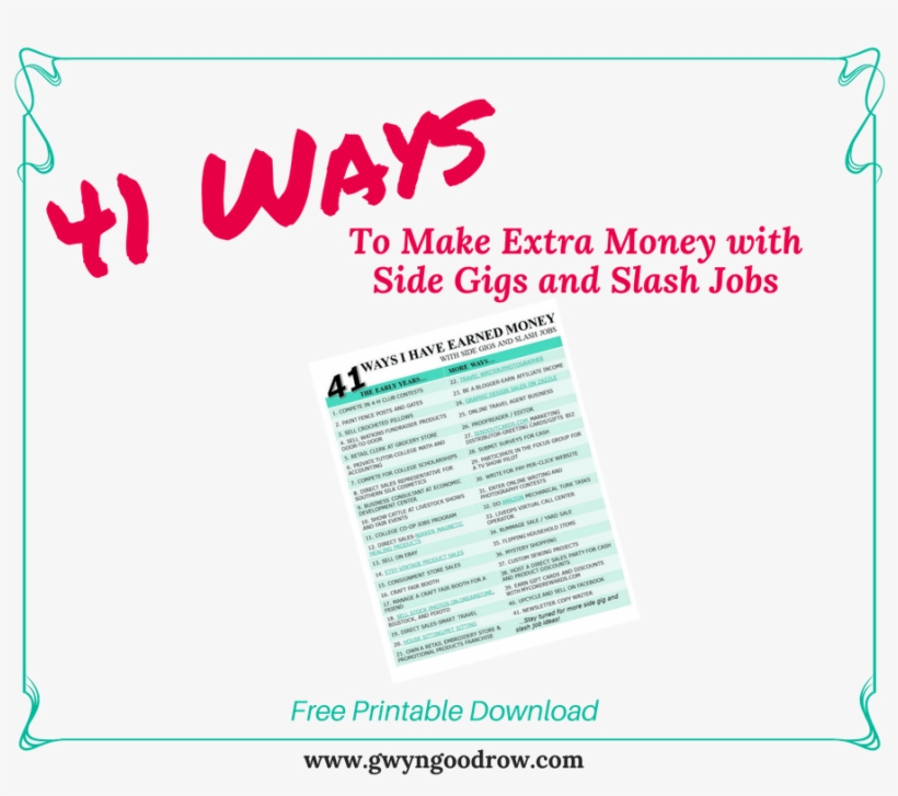 41 Interesting Ways I've Earned Money With Side Gigs - 21 Guaranteed Ways To Get Detention, transparent png